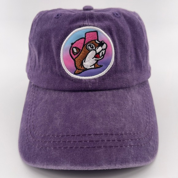 Buc-ee's Purple Baseball Cap Adjustable Strapback Texas Travel Stop Souvenir - Picture 1 of 5